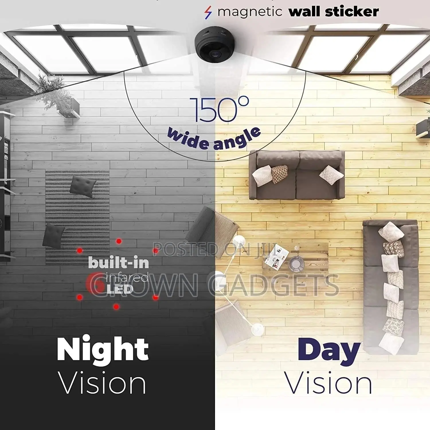 A9 Wifi 1080P Full HD Night Vision Wireless With Charger