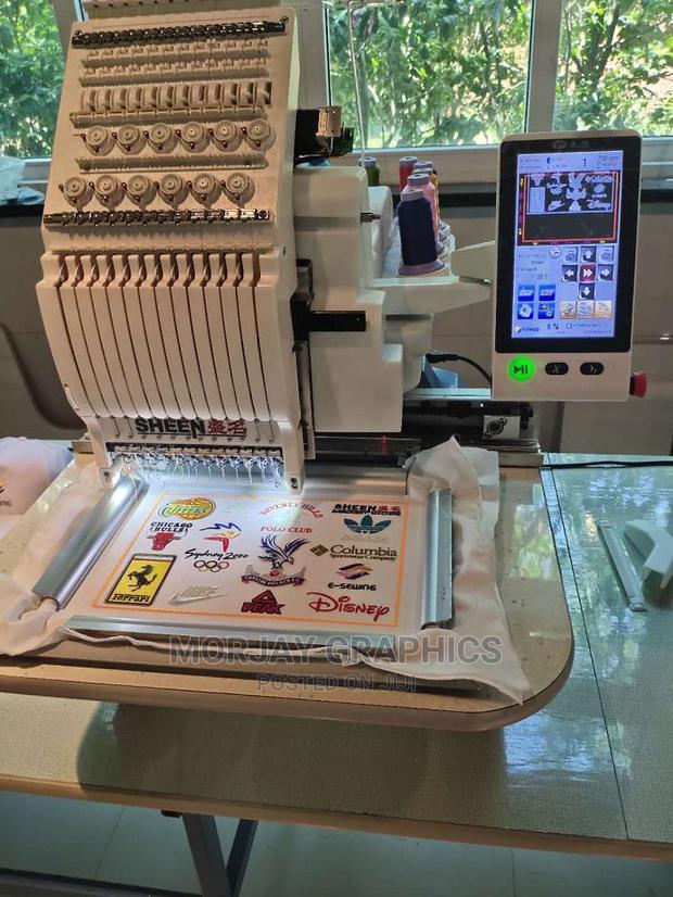 Computerized Single Head Embroidery Machine - main view