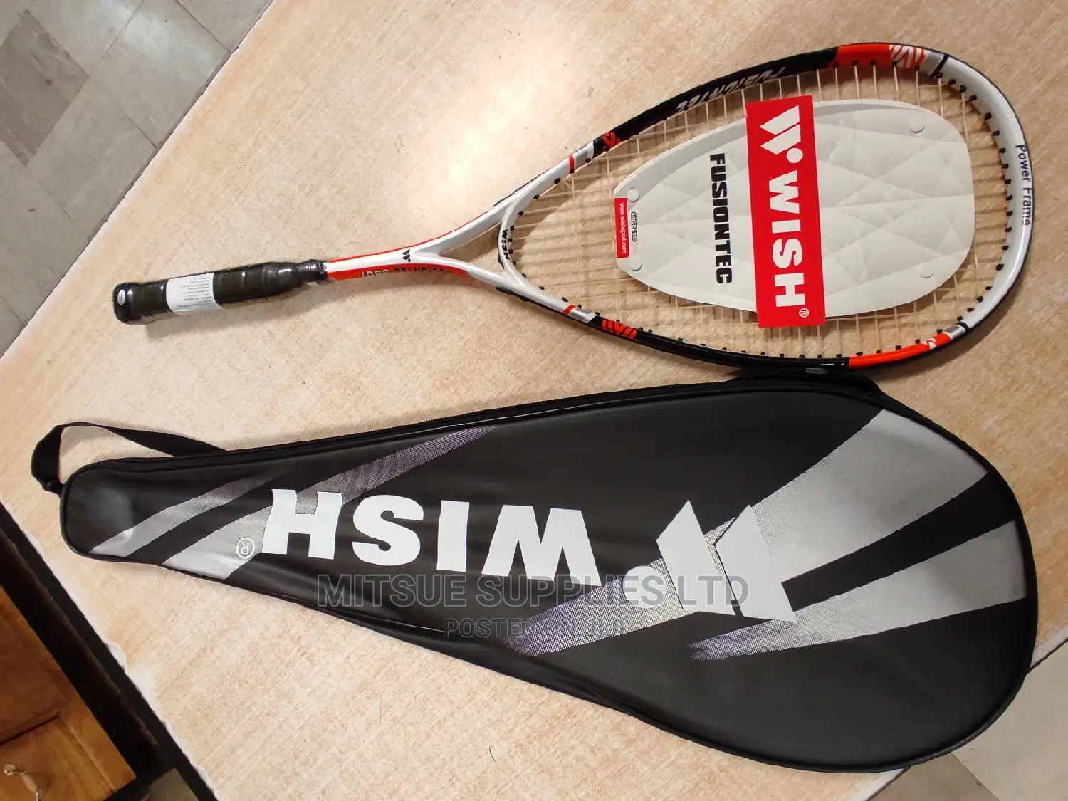 Wish Squash Racket 9907 for Professional With Full Cover