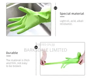 Dish Washing Cleaning Rubber Gloves Domestic All Purpose