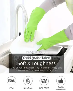 Dish Washing Cleaning Rubber Gloves Domestic All Purpose