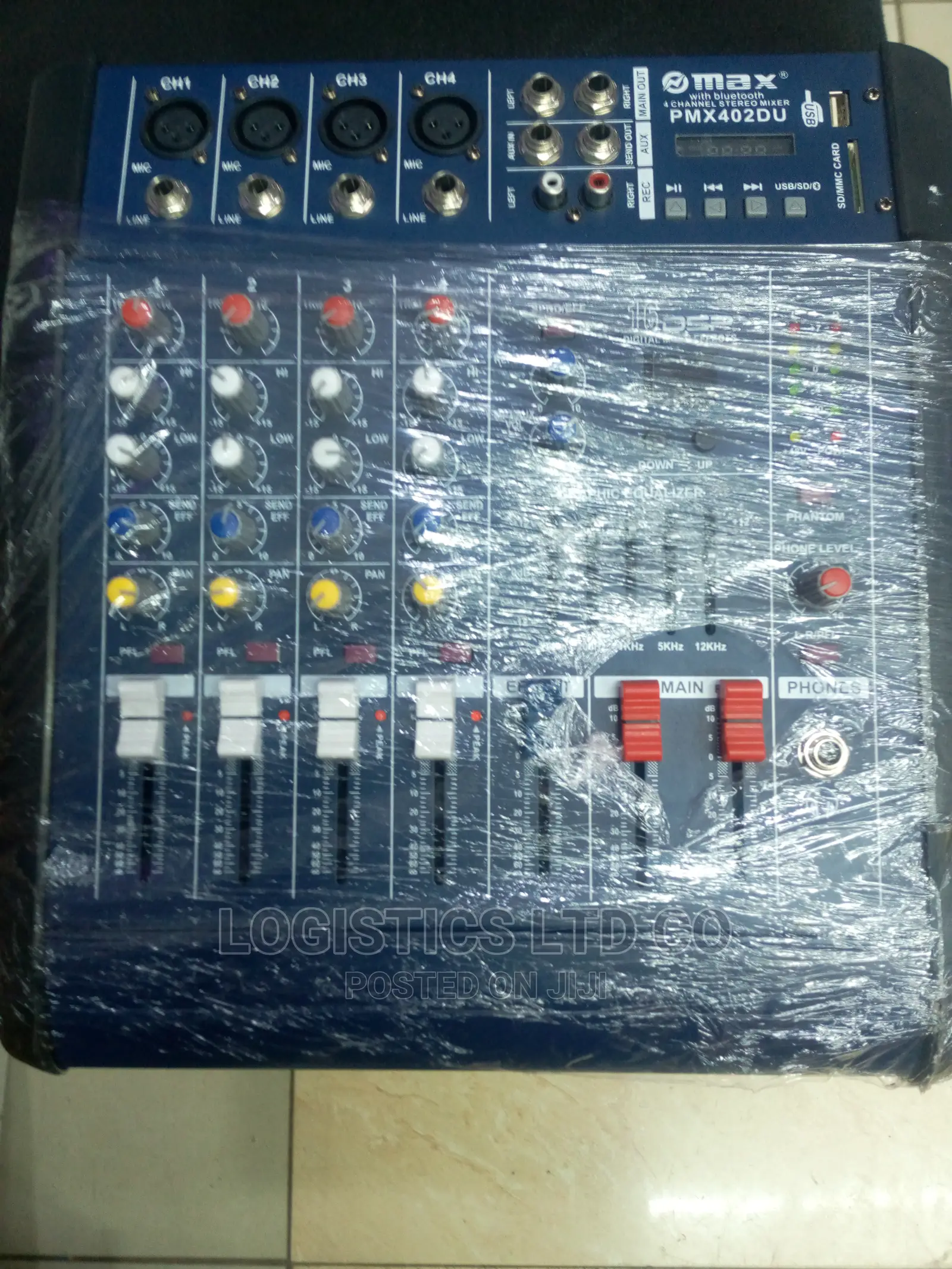 Max 4channel Powered Mixer 2channels Speaker Outputs