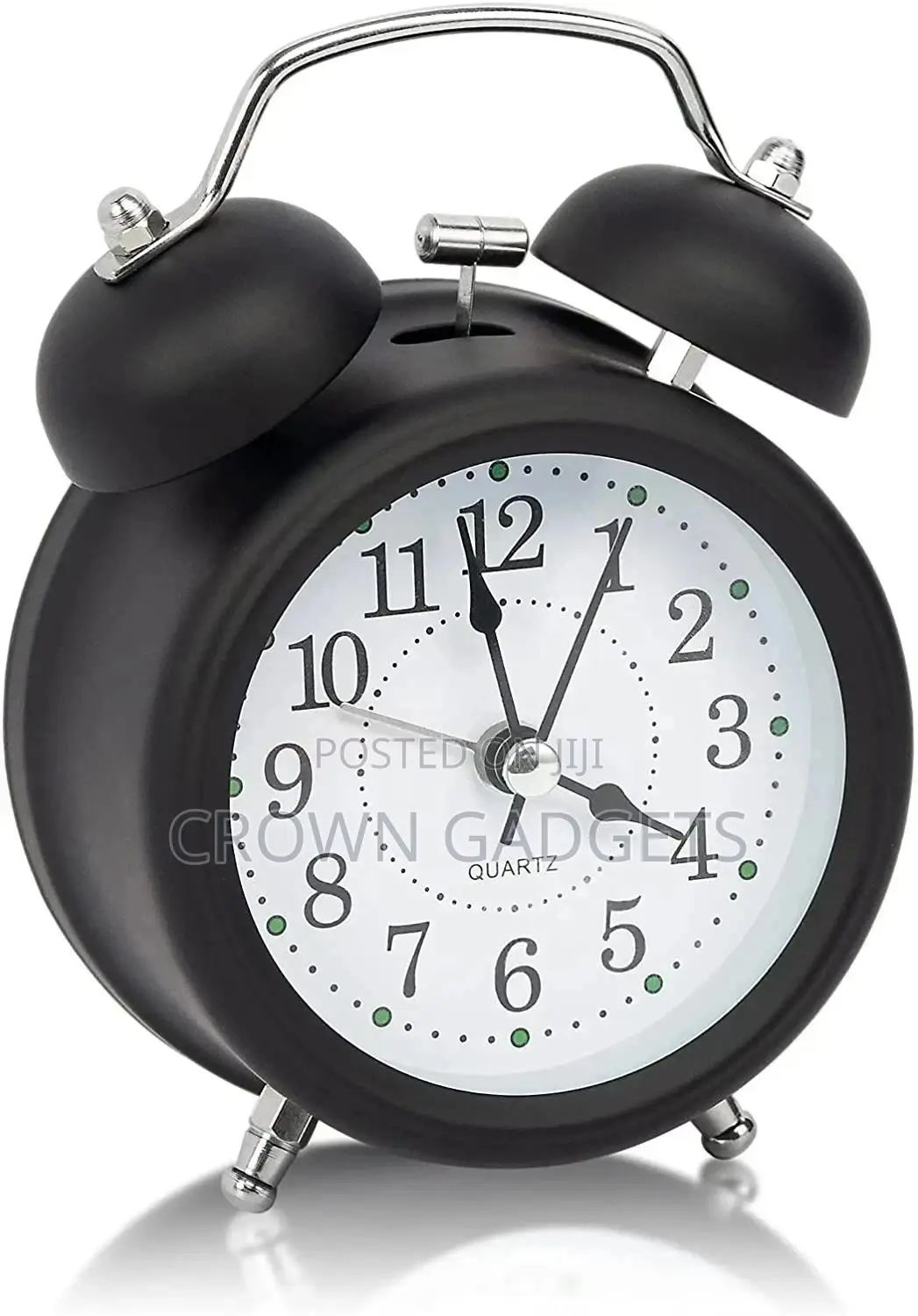 Twin Bell Alarm Clock Vintage Retro Loud Clocks Battery Used