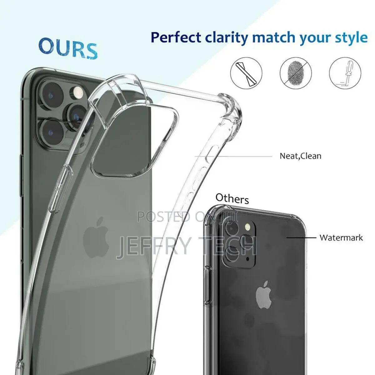 iPhone 11 12 X XS Max 6 6s 7 8 Plus Clear Shockproof Protect