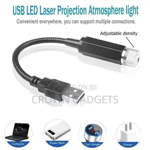 Car Roof Star Light Projector Auto Rotating Music Control