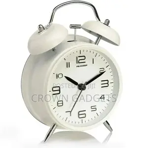 Twin Bell Alarm Clock With , Loud Alarm