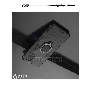 Cover for Samsung Galaxy A31 Ring Armor Case -Black