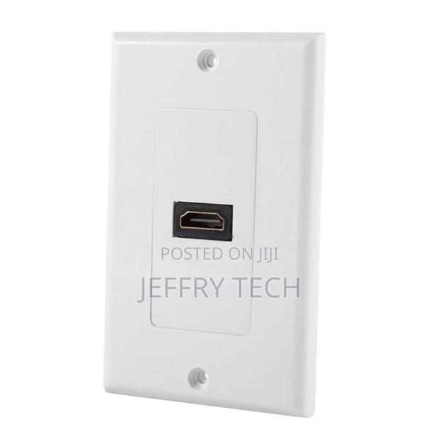 Generic 1-Port HDMI Wall Face Plate Panel Cover Outlet Exten
