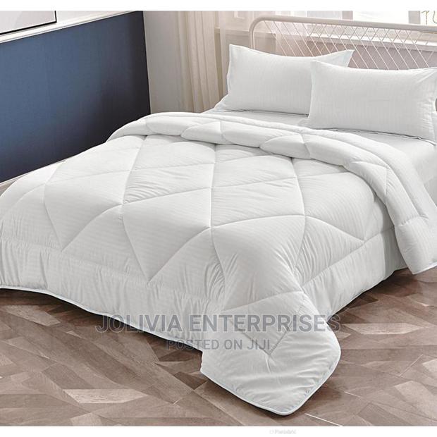 White Striped Duvet