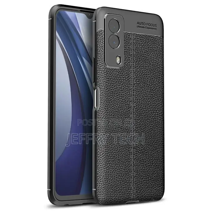 Generic for Vivo Y53s Litchi Texture TPU Shockproof Case(Bla