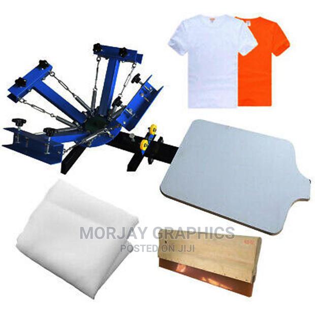 4 Color Manual 1 Station Screen Printing Press, - main view