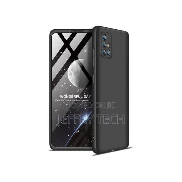 Generic Samsung Galaxy A71 3 in 1 Hard PC Case - Black - thumbnail 2