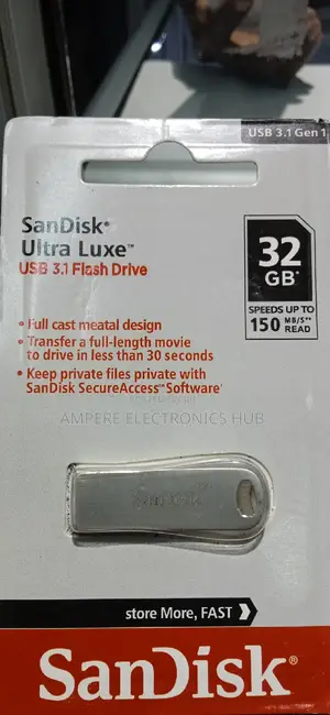 Sandisk Flash Disk - 32GB Metal USB 3.1 Ultra Luxe