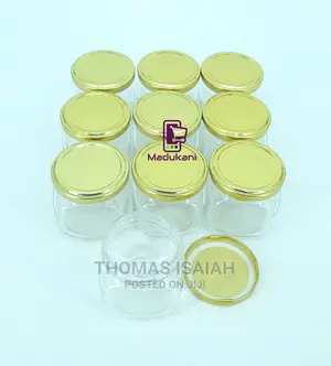 10PCS 207ml Rounded Square Glass Jars Mason Jars