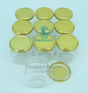 10PCS 207ml Rounded Square Glass Jars Mason Jars