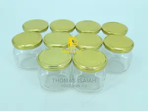 10PCS 207ml Rounded Square Glass Jars Mason Jars