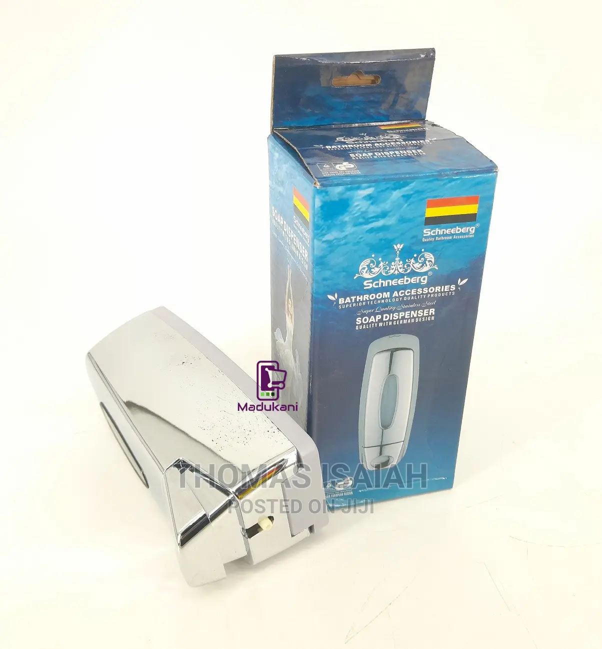 350ml Stainless Steel Wall-Mounted Manual Soap Dispenser San