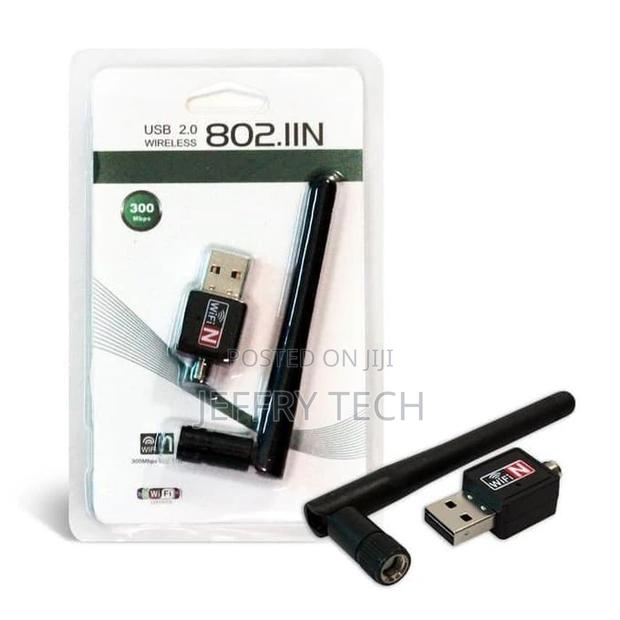 Generic 802.11n 300mbps USB Wifi Dongle With Antenna - main view
