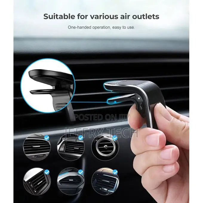 Generic Magnetic Car Phone Holder Metal Air Vent Mount