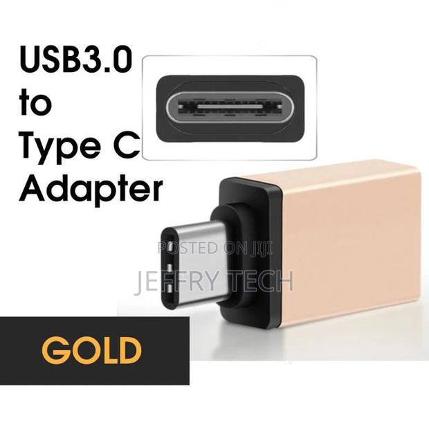 Type-C USB 3.0 OTG Cable Adapter Gold - main view