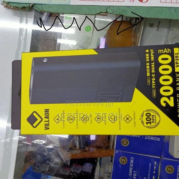 VILLAON 20000MAH Power Bank, Black. - thumbnail 2