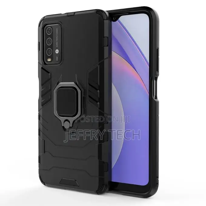 Xiaomi Redmi 9T Case With Glass Film - Black