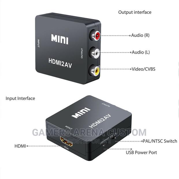 HDMI to AV RCA Video Audio Converter 1080P 60hz - thumbnail 4