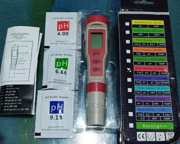 Ph, Tds, Ec, ORP, Temp Meter - main view