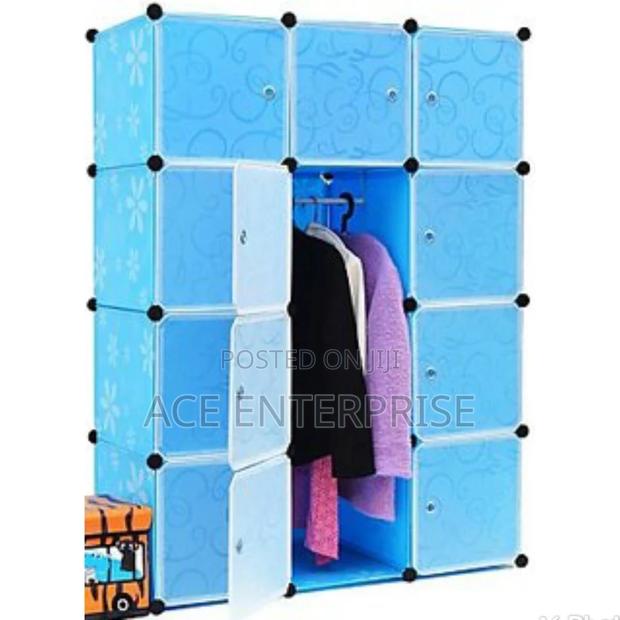 Plastic Wardrobe Plastic Wardrobe Blue - main view