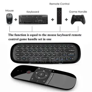 W1 Wireless QWERTY 57-Keys Keyboard 2.4G Air Mouse Remote Co