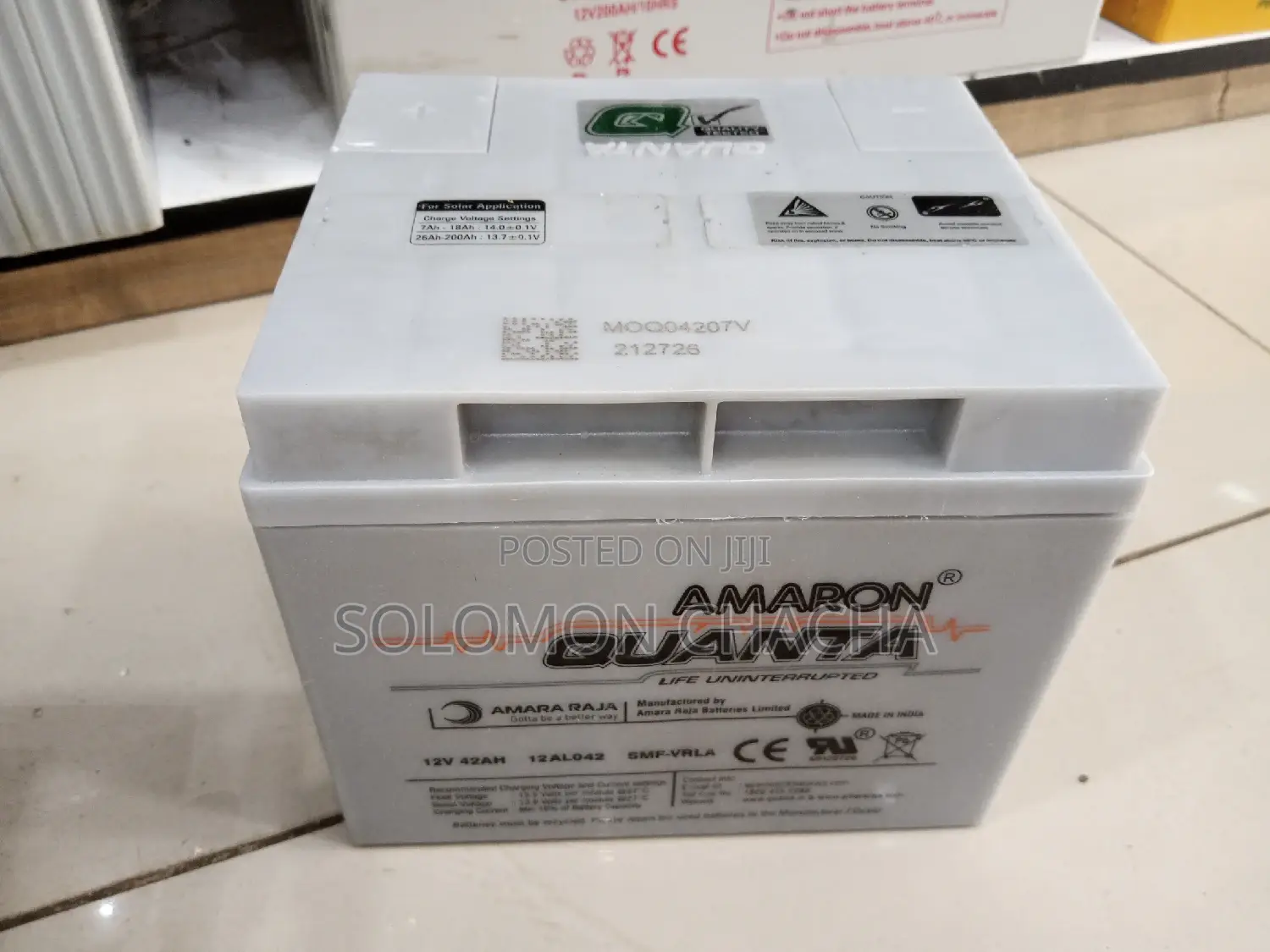 Amaron Quanta 42ah Solar Battery
