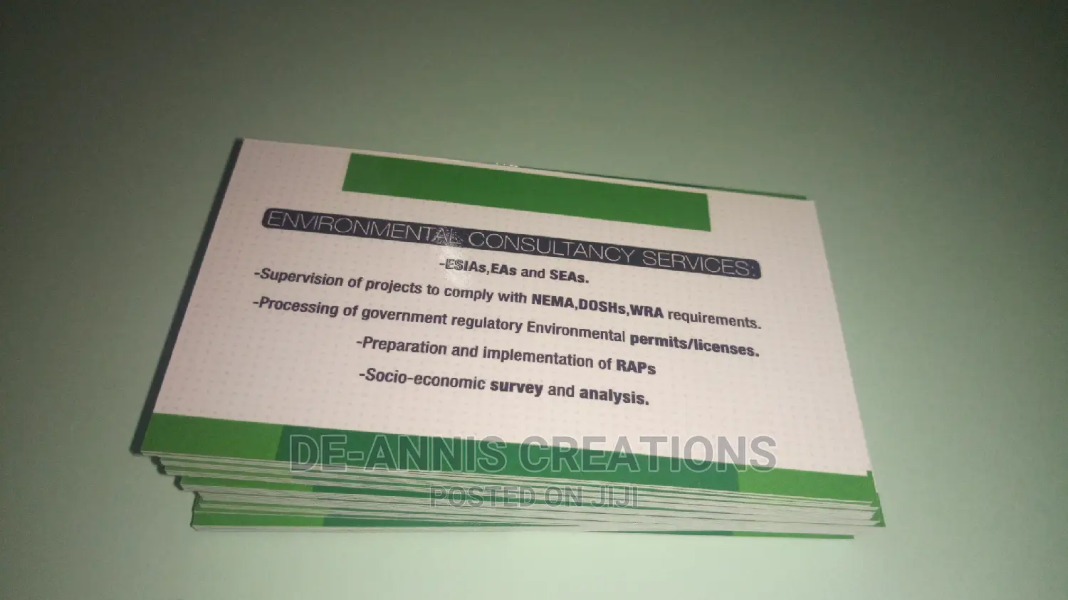 Environmental Business Cards