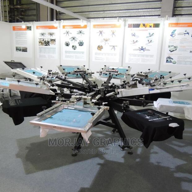 Double Clamp 6 Color 6 Station Screen Printing Machine - main view