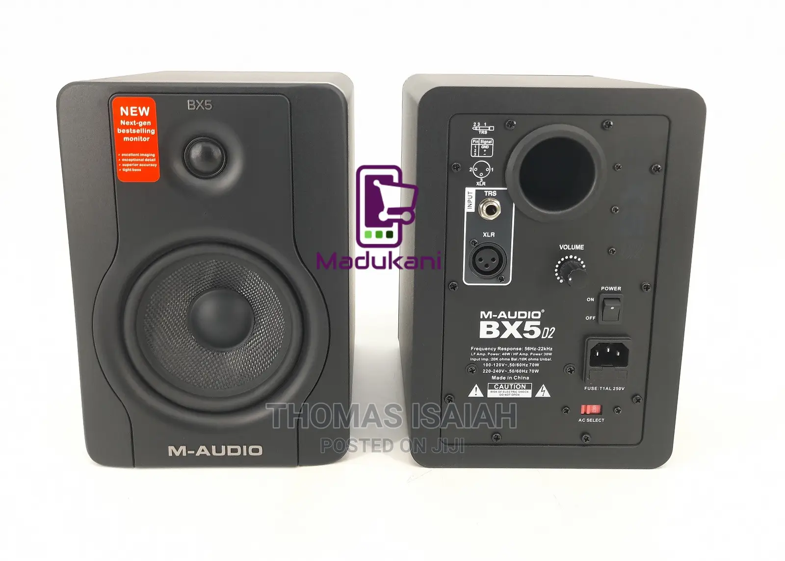 M Audio BX5 D2 5 Inch Active Powered Studio Monitor Speakers