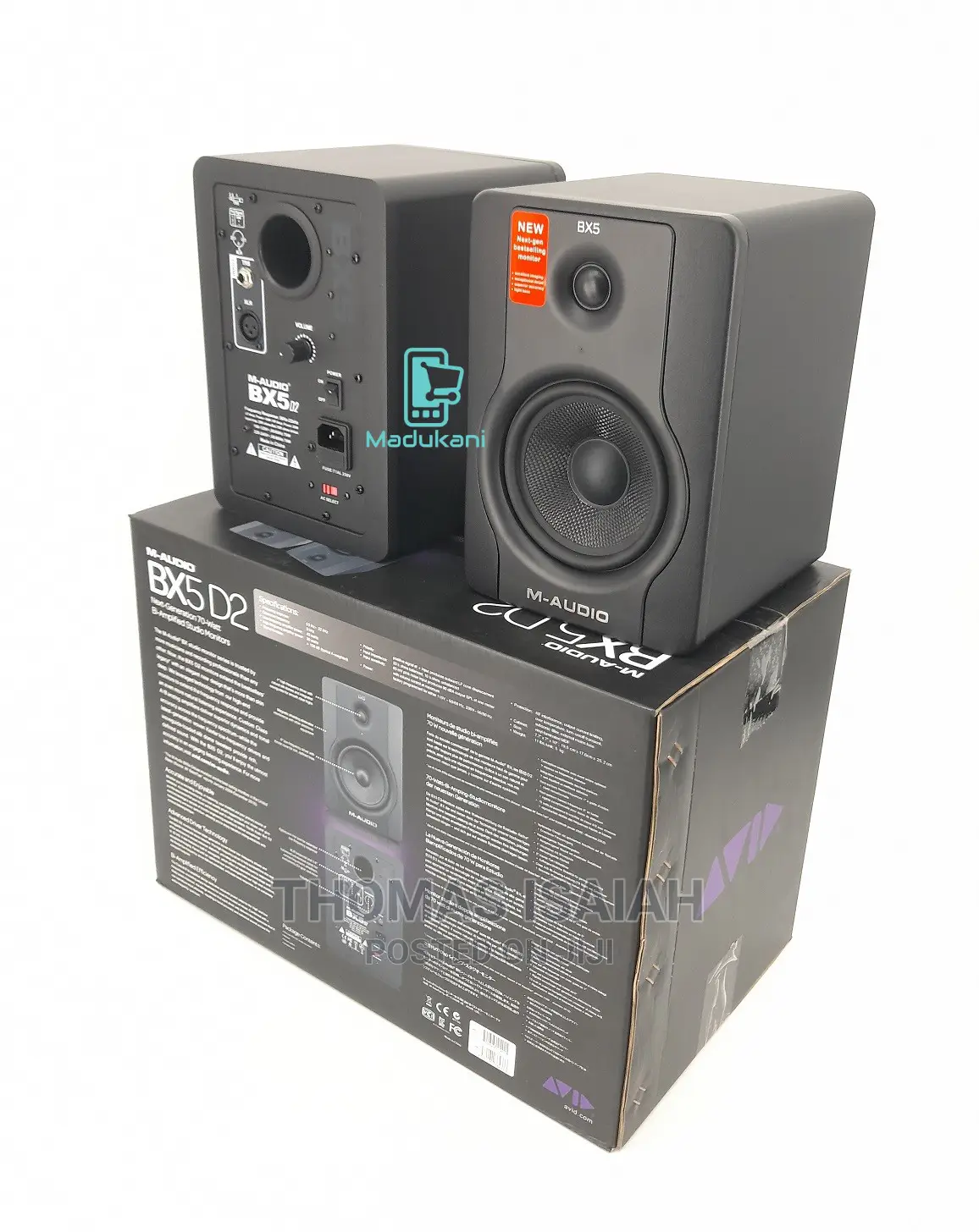 M Audio BX5 D2 5 Inch Active Powered Studio Monitor Speakers