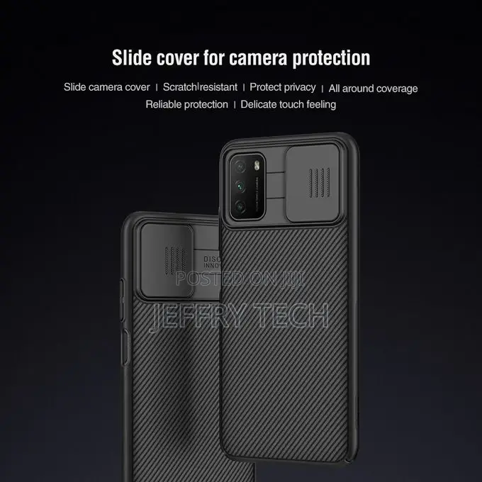 R Xiaomi Poco M3 NILLKIN Black Mirror Series PC Camshield Ca