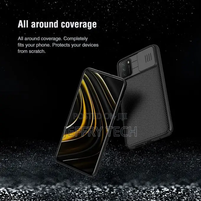 R Xiaomi Poco M3 NILLKIN Black Mirror Series PC Camshield Ca