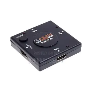 Generic 3 Ports 1080P HDMI Switch(Black)