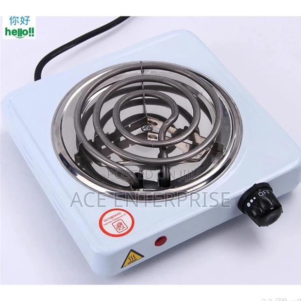 Silver Brand New Electric Single Burner Coil Cooker.