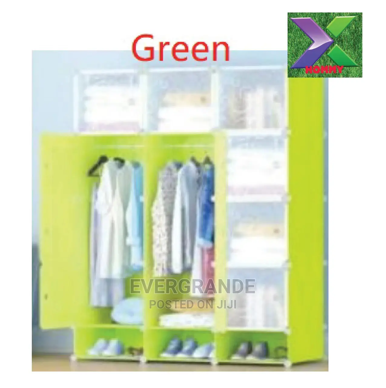 Plastic Warobe Three Column