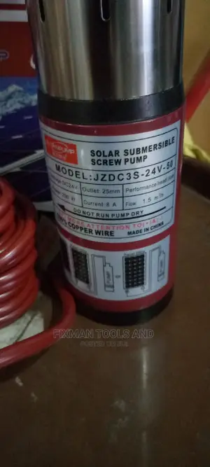 New Solar DC Submissive Water Pump, 250 Watts, 50 M Head,