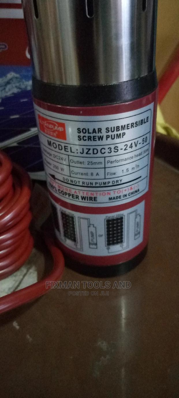 New Solar DC Submissive Water Pump, 250 Watts, 50 M Head, - thumbnail 4
