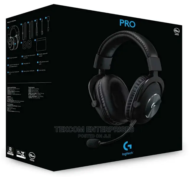 Logitech Pro X Gaming Headset - 7.1 / Blue Microphone