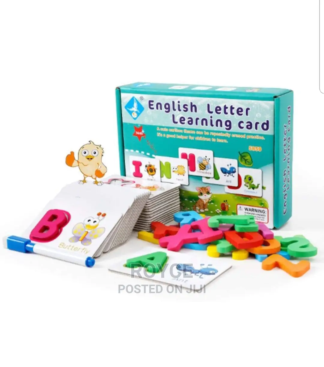English Letter Learning Card