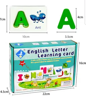 English Letter Learning Card