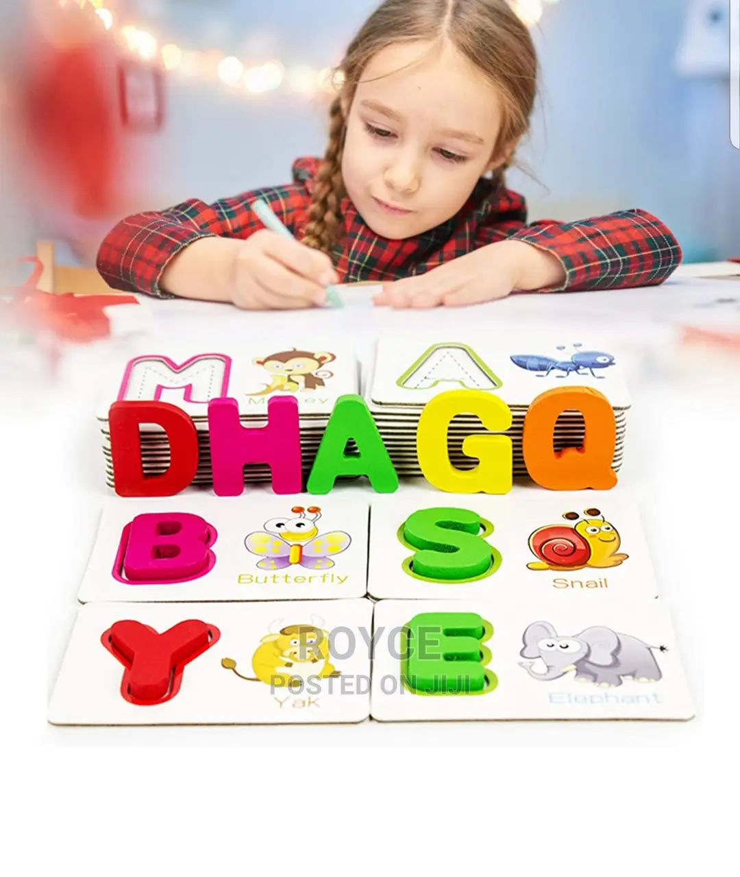 English Letter Learning Card