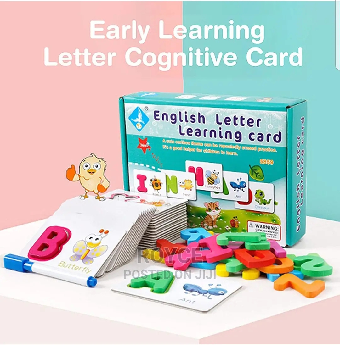 English Letter Learning Card