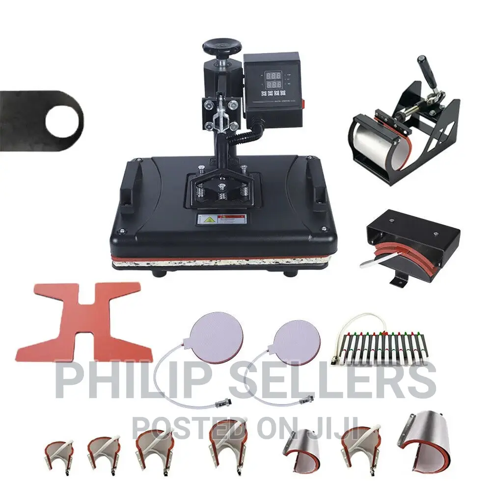 Combo 15 in 1 Heat Press Machine for T-Shirts/Mugs/Caps/Plat