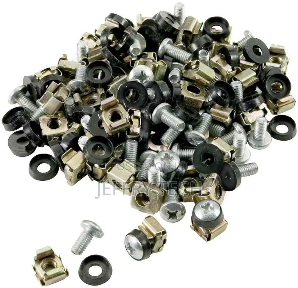Cage Nuts Bolts 50 Pack, Enclosures 19" Cabinet Racks Fo