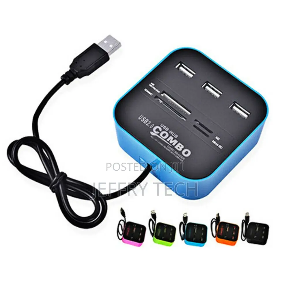 H31C USB 2.0 Hub 3 Port +Card Reader M2 Micro SD Mmc Ms Pro